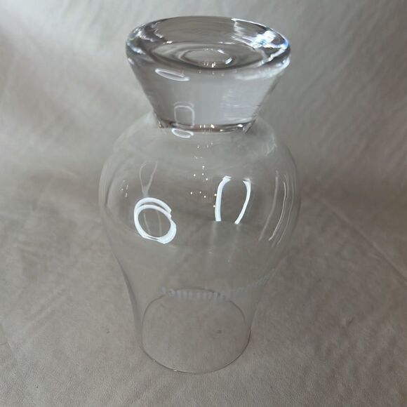 Grand Mariner 8 Ounces Cordial Liquor Cocktail  Clear Glass White Lettering Used - Picture 3 of 5